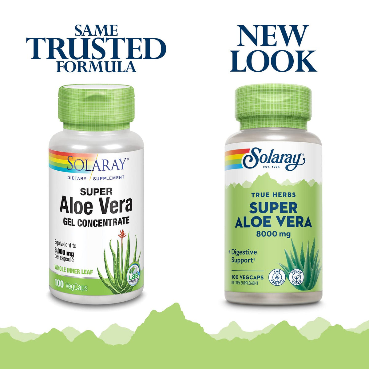 SOLARAY Super Aloe Vera Gel 8000mg - 100 Vegetarian Capsules - image 2