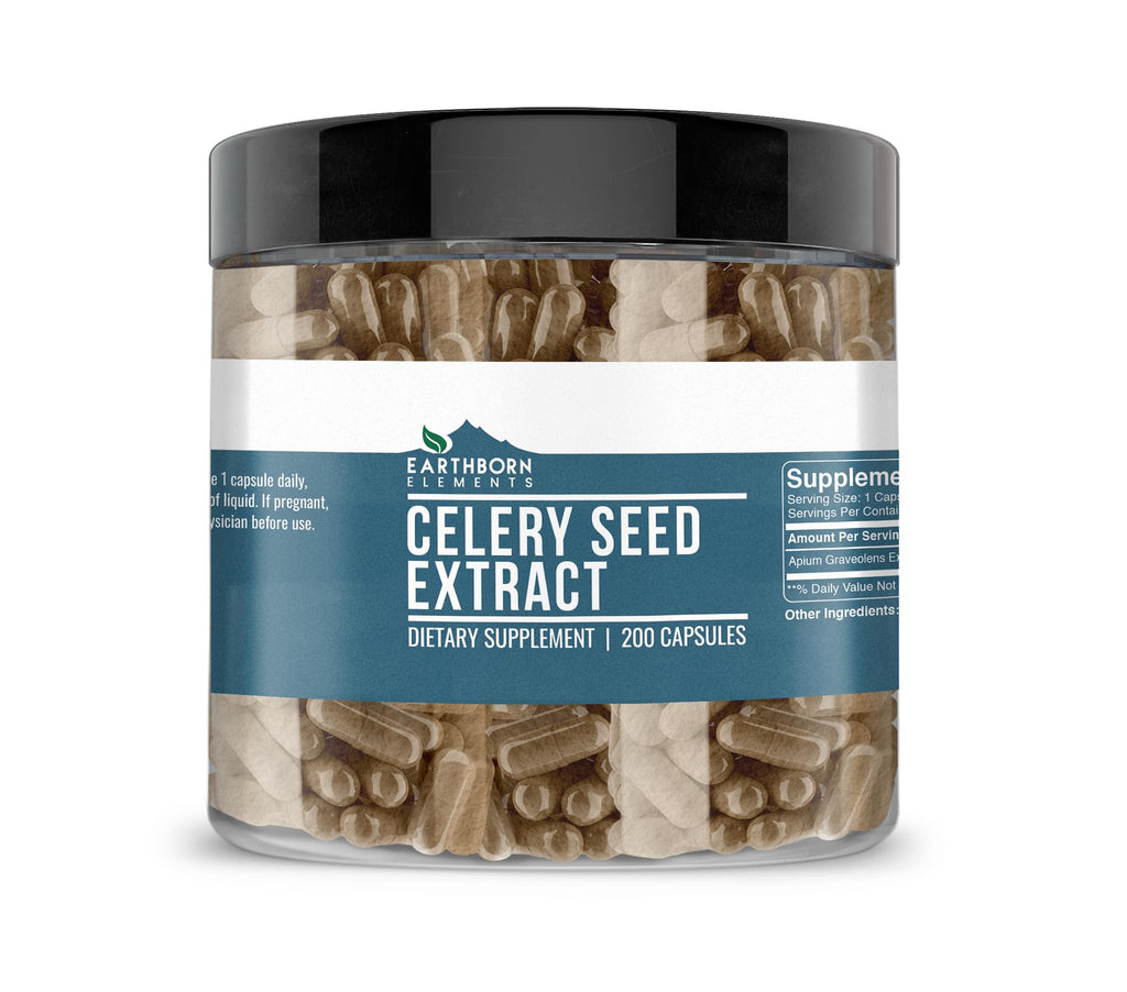 Earthborn Elements Celery Seed Extract - 200 Capsules