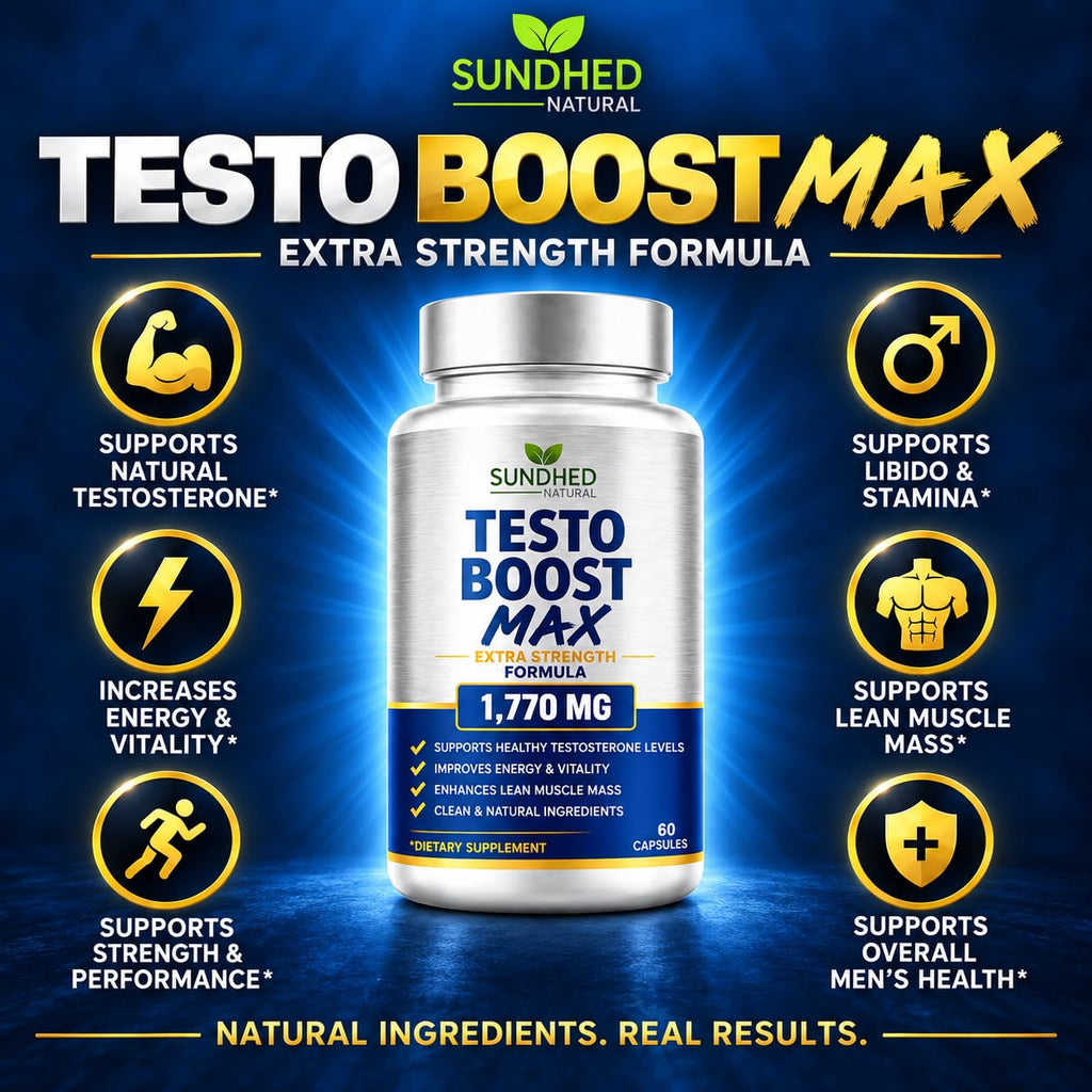 Sundhed Natural Testo Boost Max Stamina Booster - 60 Capsules - image 4