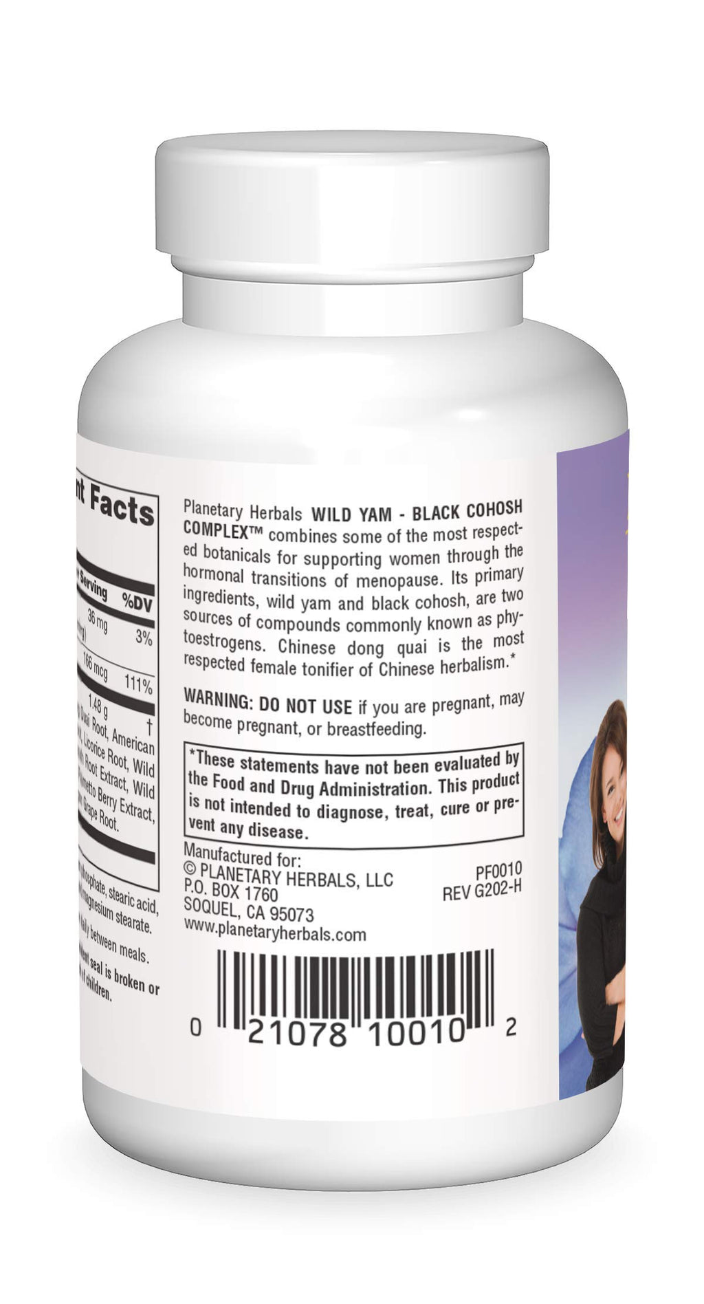Planetary Herbals Wild Yam-Black Cohosh Complex - 60 Tablets - image 2