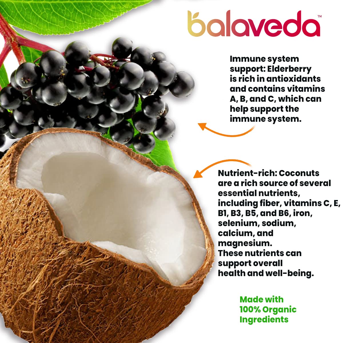 Balaveda Organic Wellness & Energy Shots Variety Pack