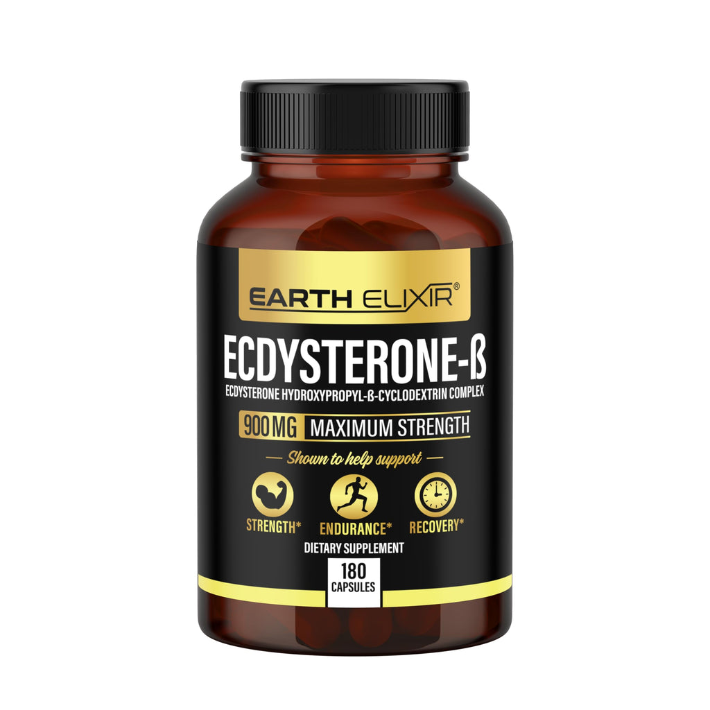 Earth Elixir Ecdysterone 900mg Muscle Building - 180 Capsules - image 6