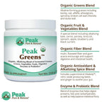 Peak Pure & Natural Greens Powder with Enzymes & Probiotics - 30 Servings - image 5