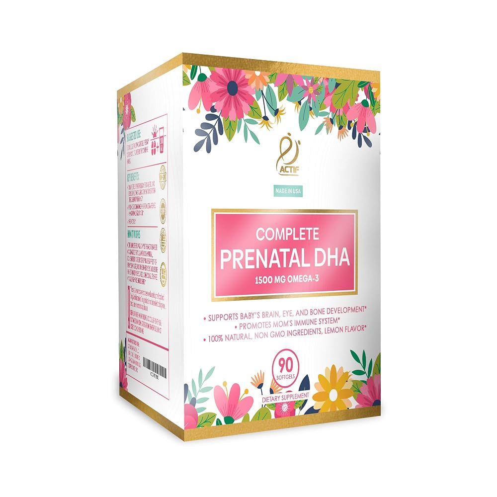 ACTIF Complete Prenatal DHA with Omega-3 - 90 Softgels - image 4