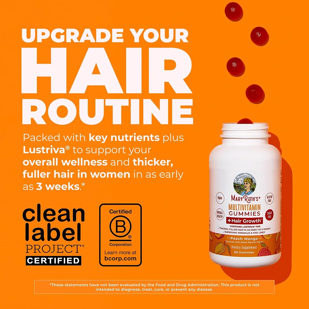 MaryRuth's Multivitamin + Hair Growth Gummies - 60 Count - image 2