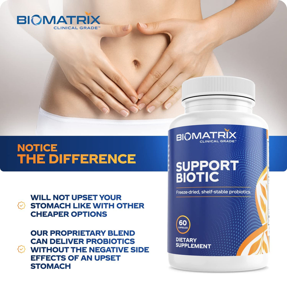 BioMatrix Saccharomyces Boulardii Probiotic Multi-Strain - 60 Capsules - image 4