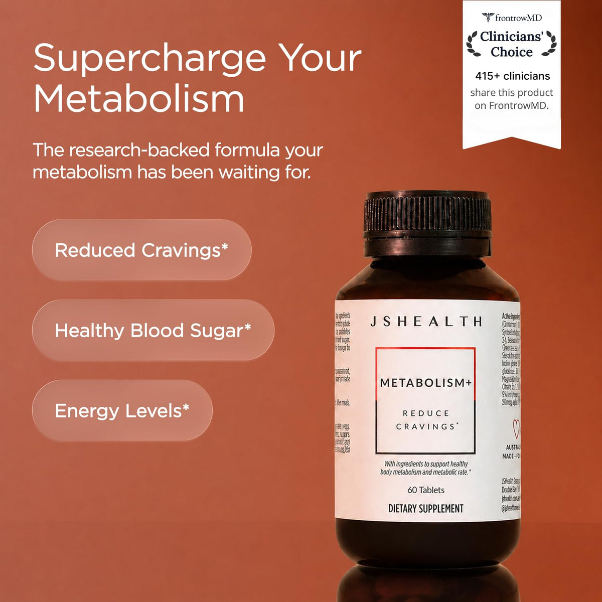 JSHealth Metabolism Dietary Supplement - 60 Tablets - image 2