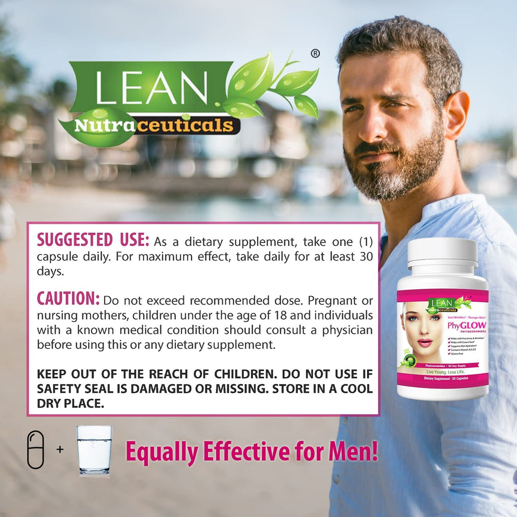 LEAN Nutraceuticals Phytoceramides Skin Hydration Supplement - 30 Capsules - image 8