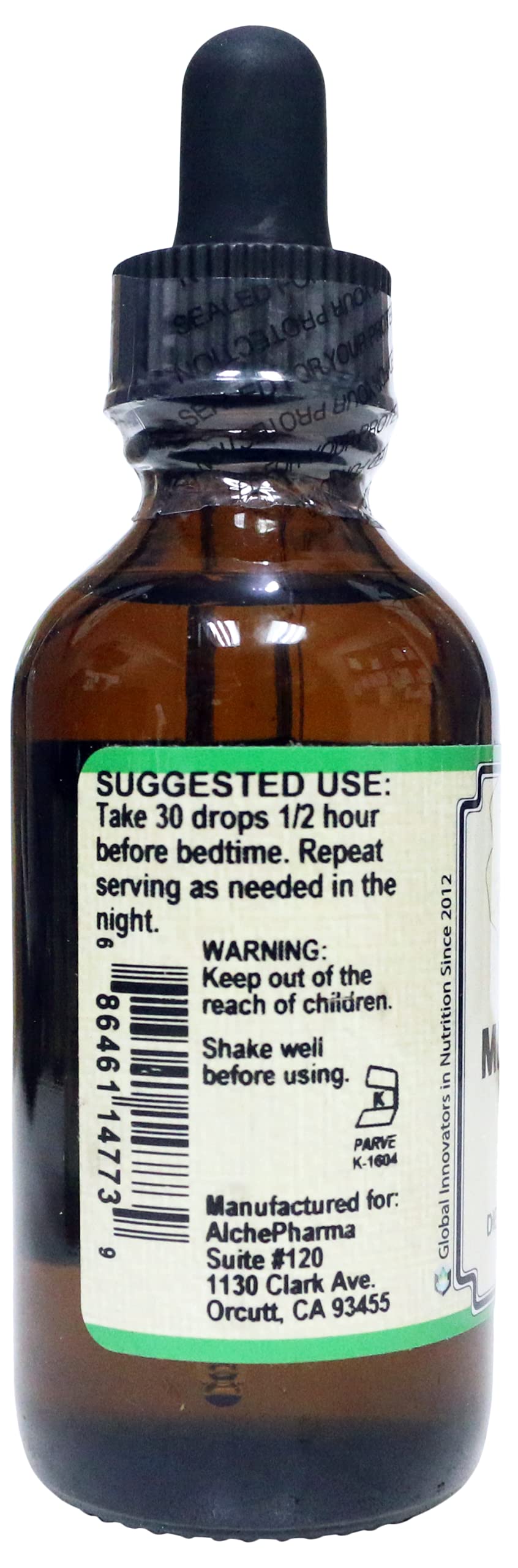 AlchePharma Melatonin Liquid 3mg Sleep Support - 2 fl oz - image 3