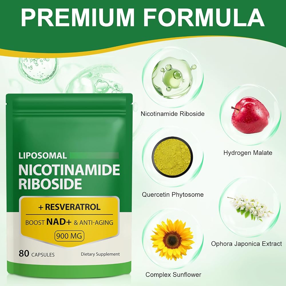 Ruduwu NAD Supplement with Nicotinamide Riboside - 160 Capsules - image 2