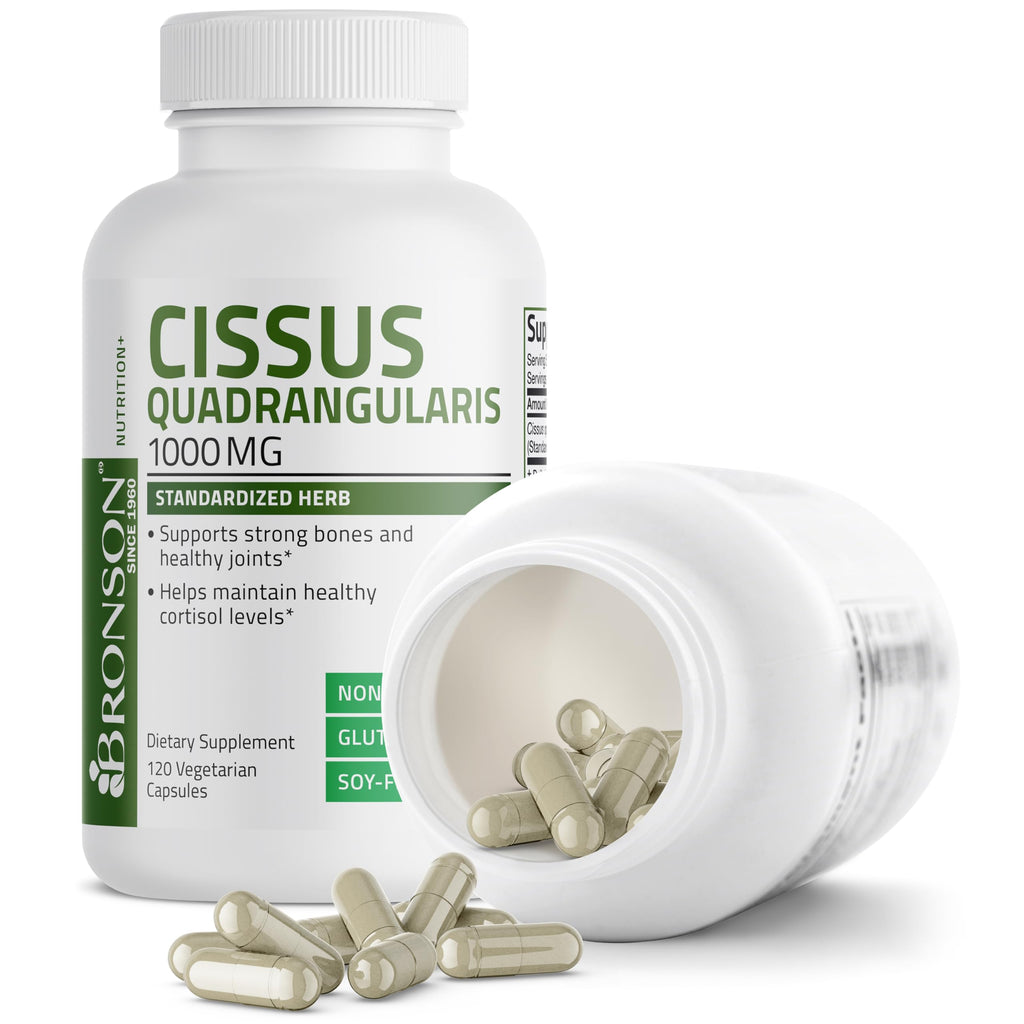 Bronson Cissus Quadrangularis Extract 1000 mg - 120 Vegetarian Capsules - image 5