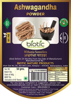 Astha Biotic Natural Ashwagandha Powder - 50 gm - image 2