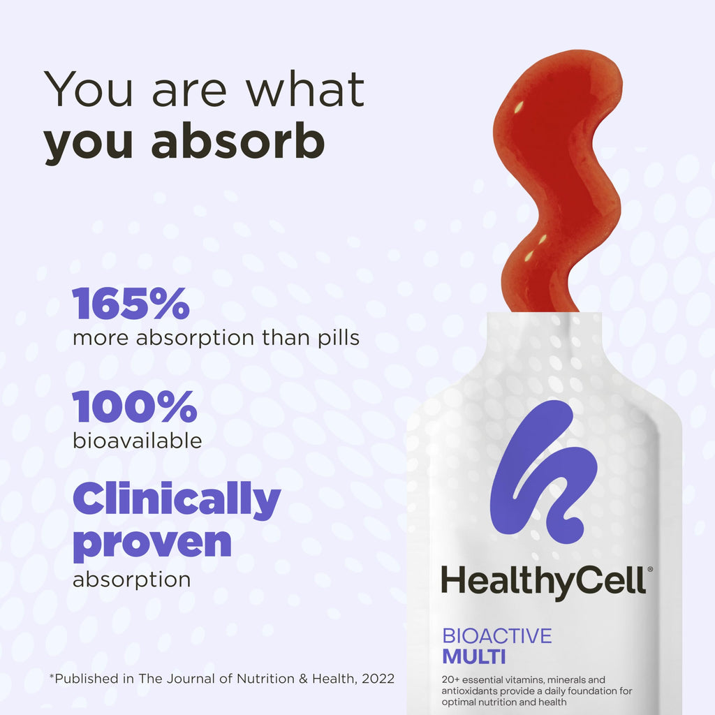 HealthyCell Bioactive Multi Daily Liquid Multivitamin - 30 Gel Packs - image 3
