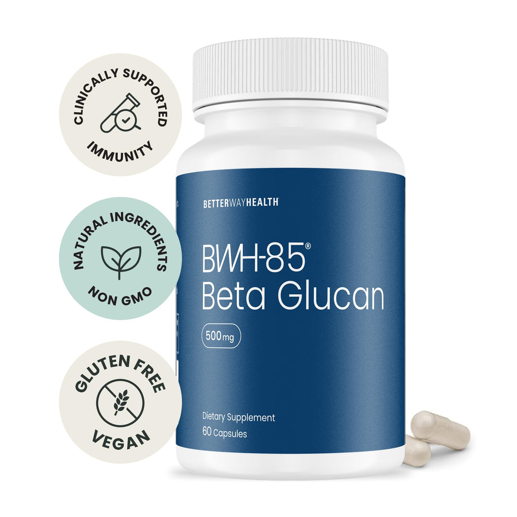 Better Way Health Beta Glucan 500mg Immune Support - 60 Capsules - image 3