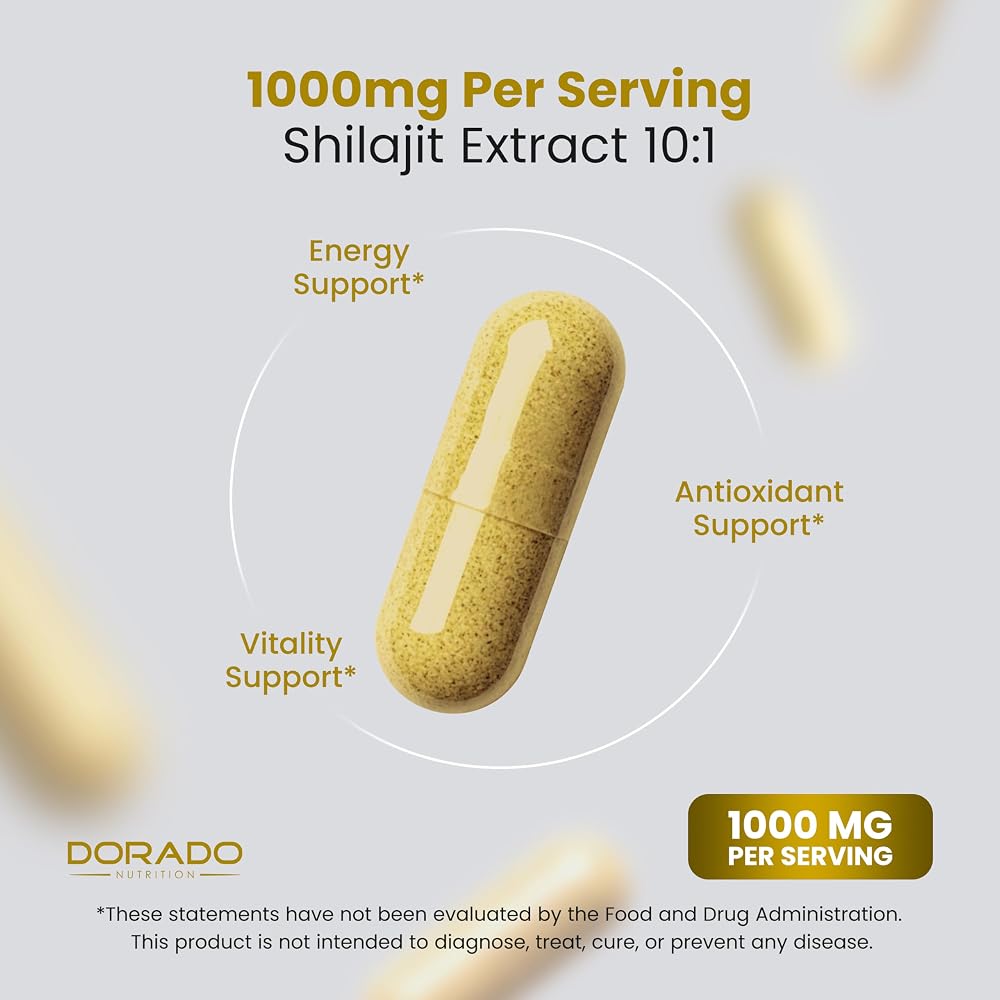 Dorado Nutrition Shilajit Capsules 1000mg - 150 Capsules - image 4
