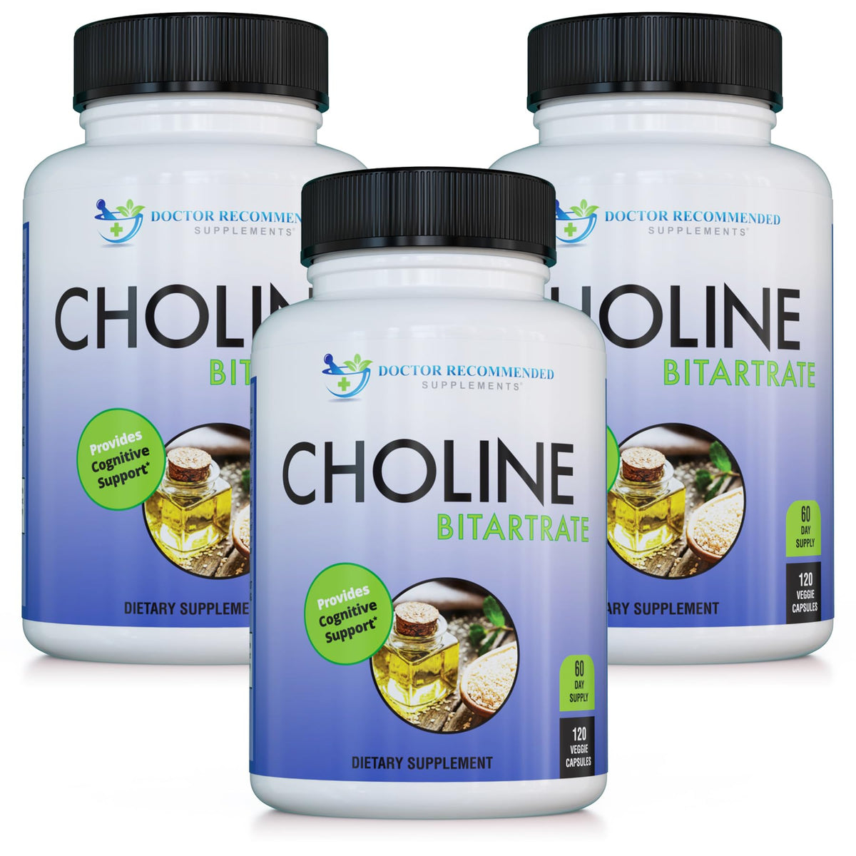 Doctor Recommended Supplements Choline 500 mg - 360 Capsules