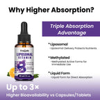 Franguly Liposomal Vitamin B Complex Liquid Sublingual B Complex