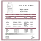 BIG BOLD HEALTH Microbiome Rejuvenate Prebiotic + Probiotic - 120 Capsules - image 5