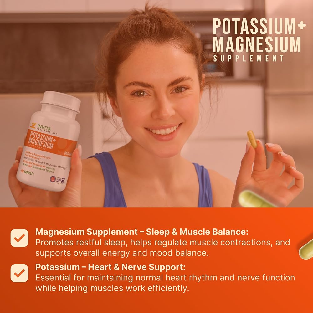 INVITA Potassium Magnesium Complex - 90 Capsules - image 4