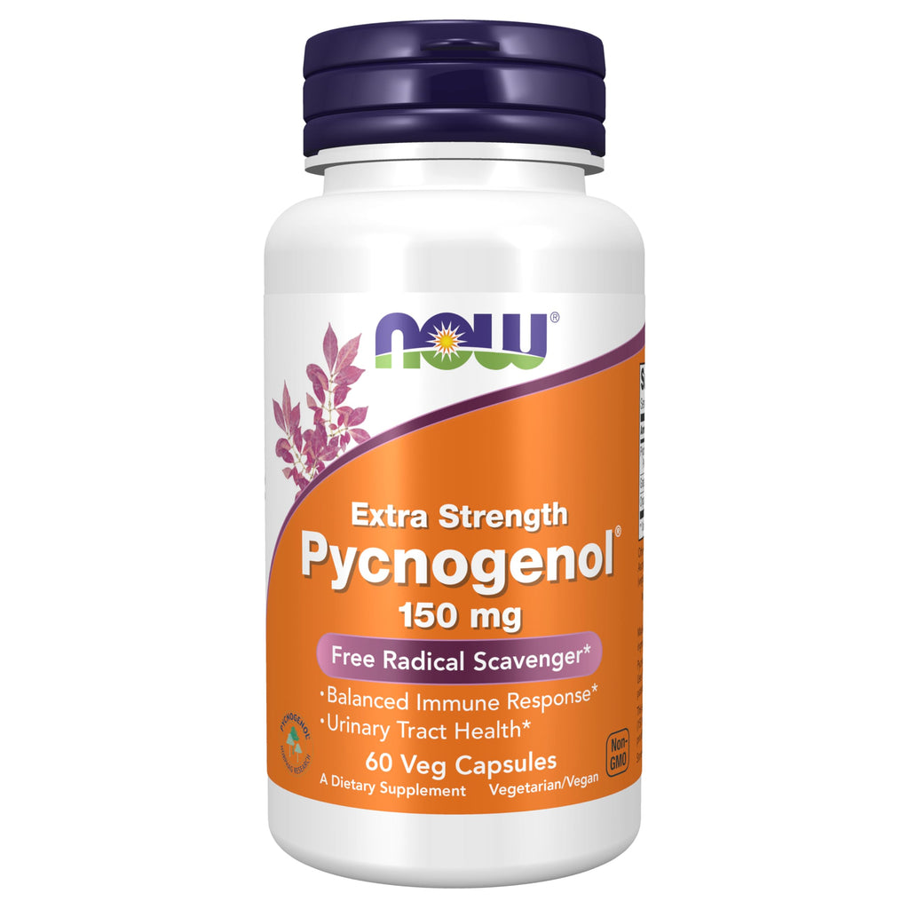 NOW Pycnogenol 150mg Extra Strength - 60 Vegetarian Capsules