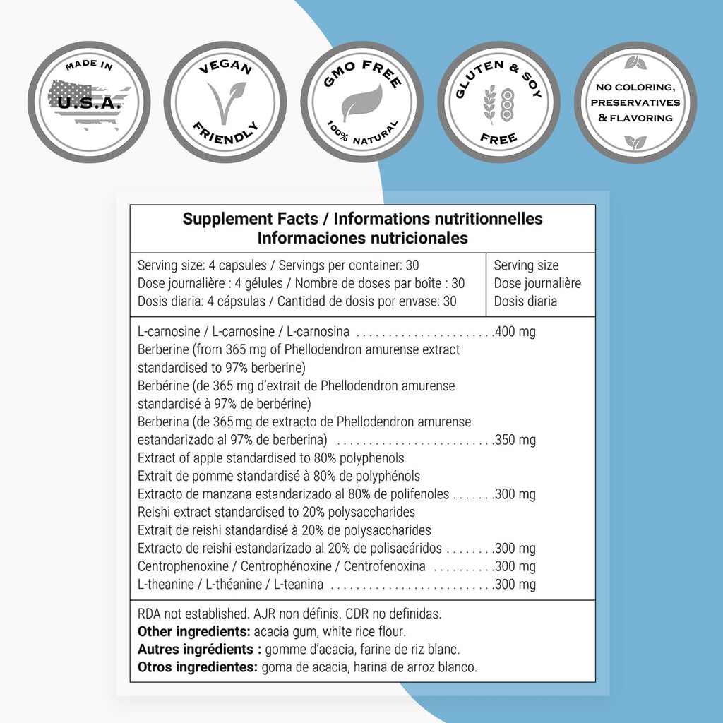 Supersmart Longevity Nutrients with Berberine & L-theanine - image 4
