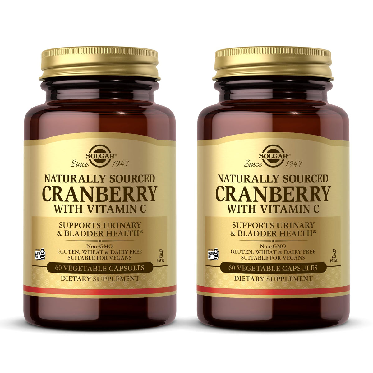 Solgar Cranberry with Vitamin C - 120 Vegetable Capsules