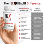 10X Health Probiotics for Men Immune Support - 60 Capsules - image 4