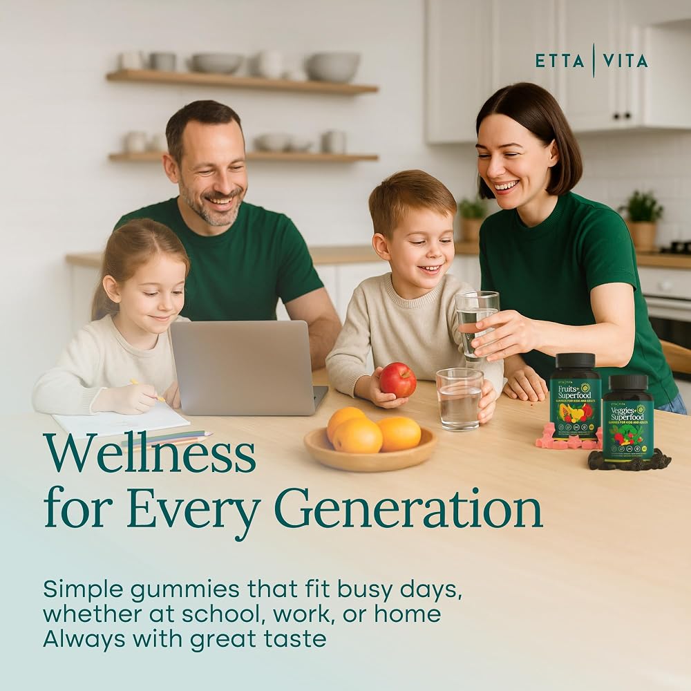 Etta Vita Fruits and Veggies Gummies with 9 Superfruits & 30 Veggies - image 7