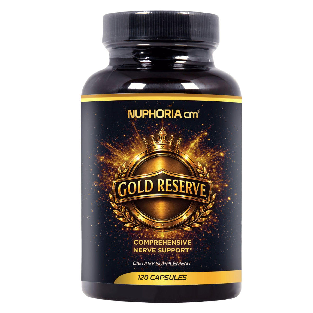 Nuphoria cm Gold Reserve Nerve Support Formula - 120 Capsules