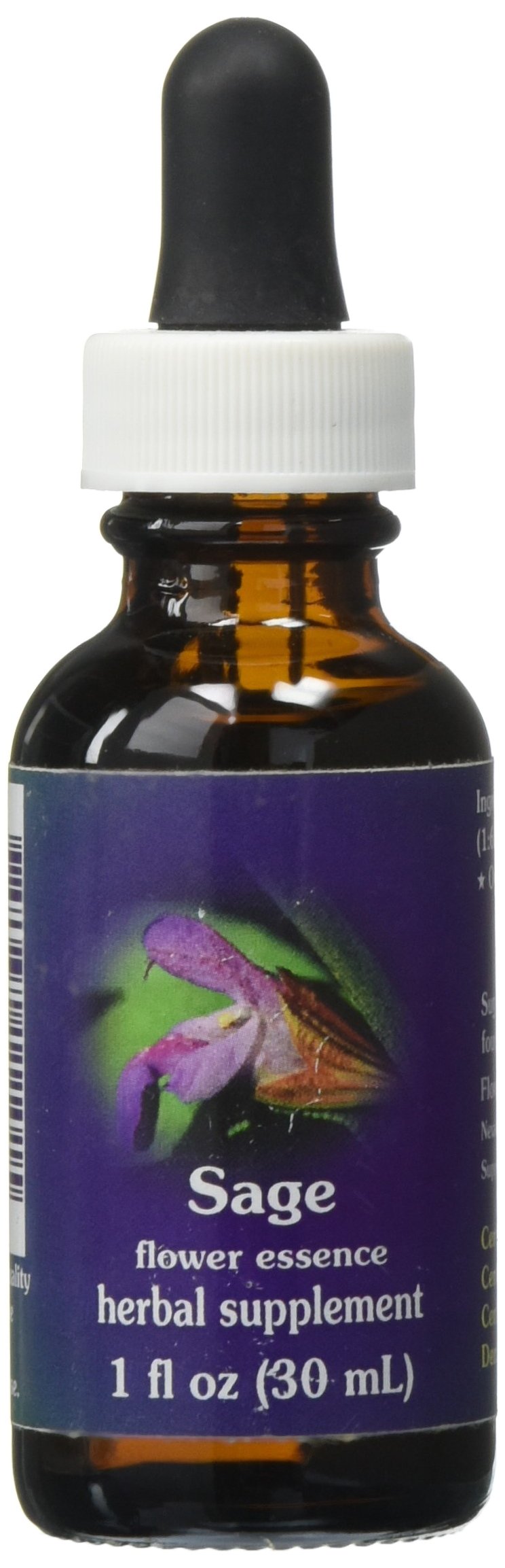 Flower Essence Services Sage Supplement Flower Essence - 1 Ounce
