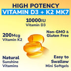Vitalibre Vitamin D3 K2 Supplement