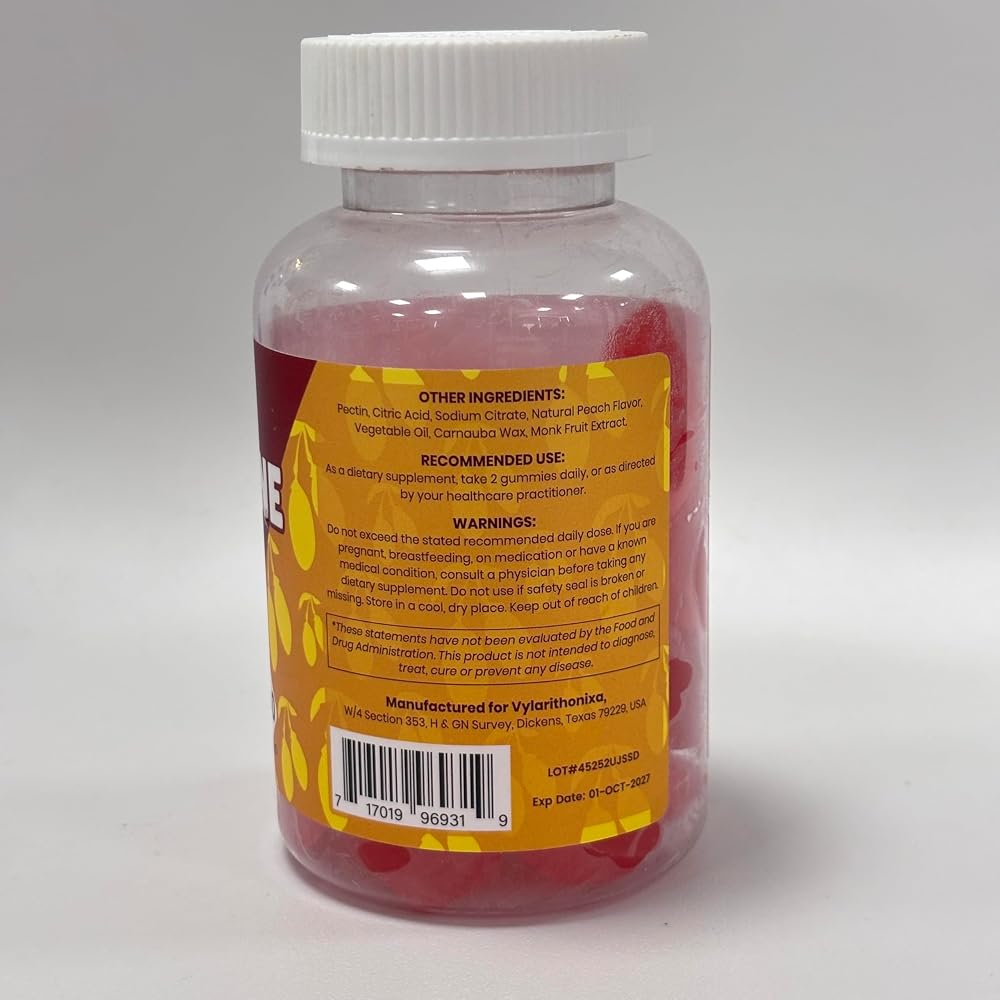 Vylarithonixa Berberine Supplement Gummies 2000 mg with Ceylon