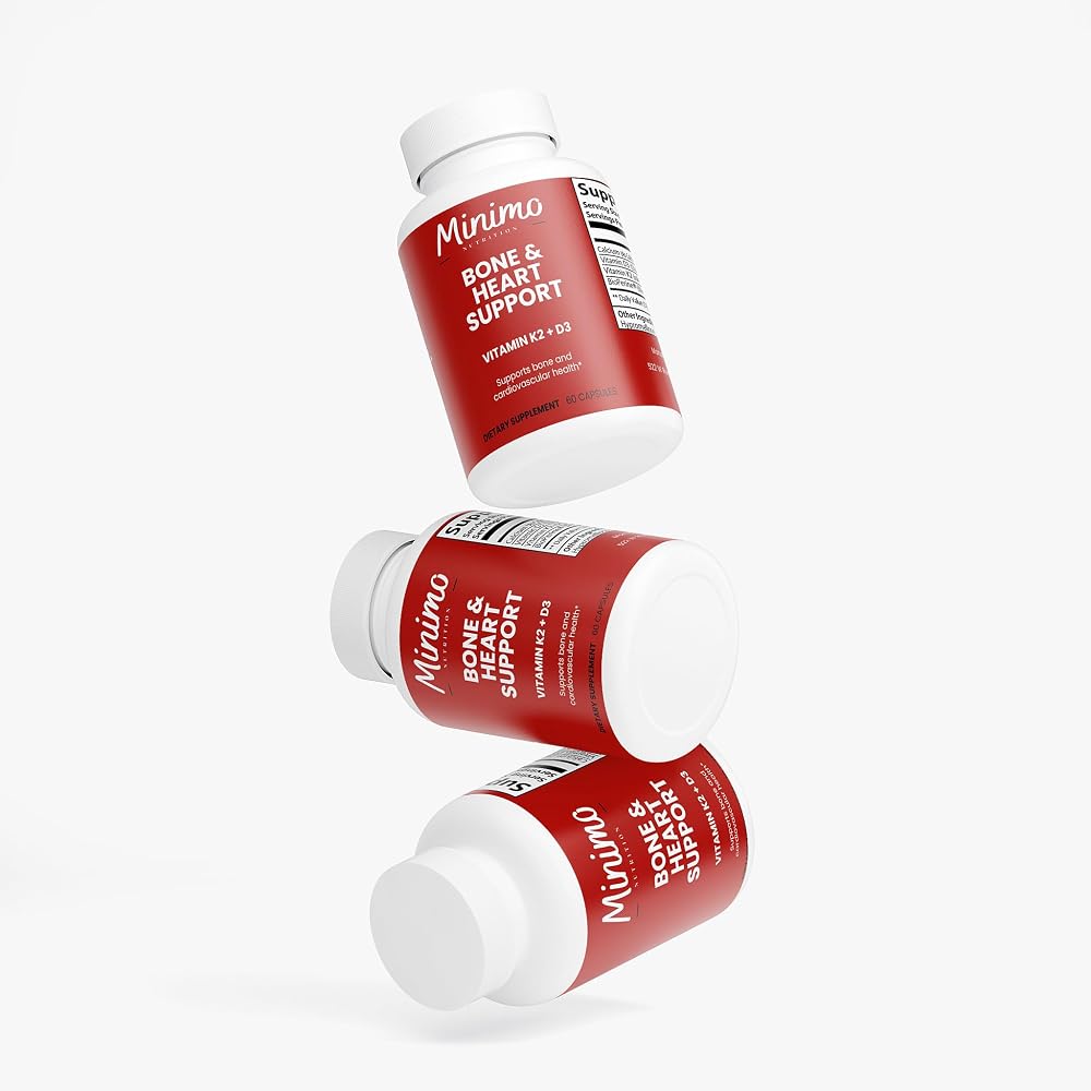 Minimo Nutrition Bone & Heart Support K2 + D3 - 60 Capsules - image 5