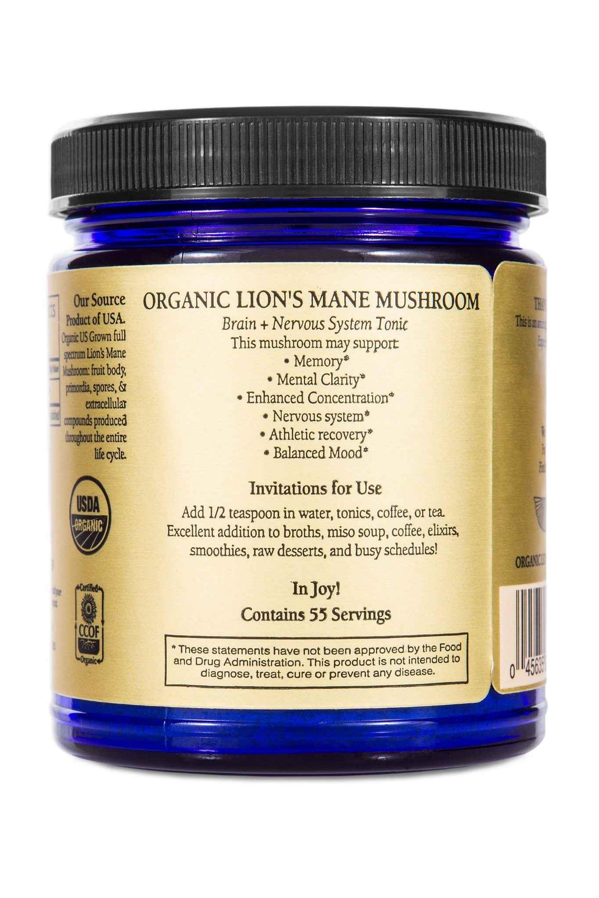 Sun Potion Lion's Mane Mind Power Mushroom Powder - 100g - image 2
