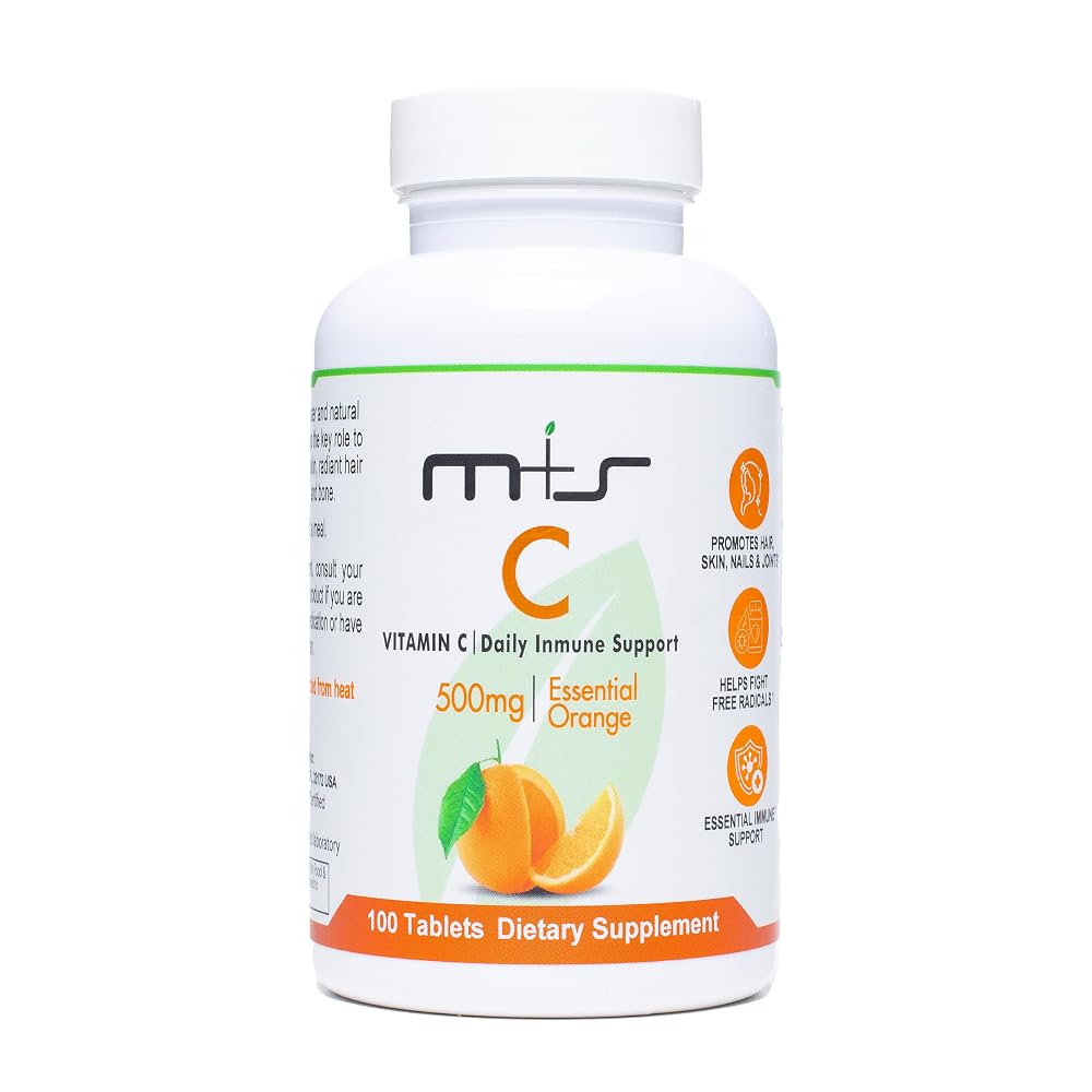 M+S Vitamin C 500mg Tablets Immune Support - 100 Tablets