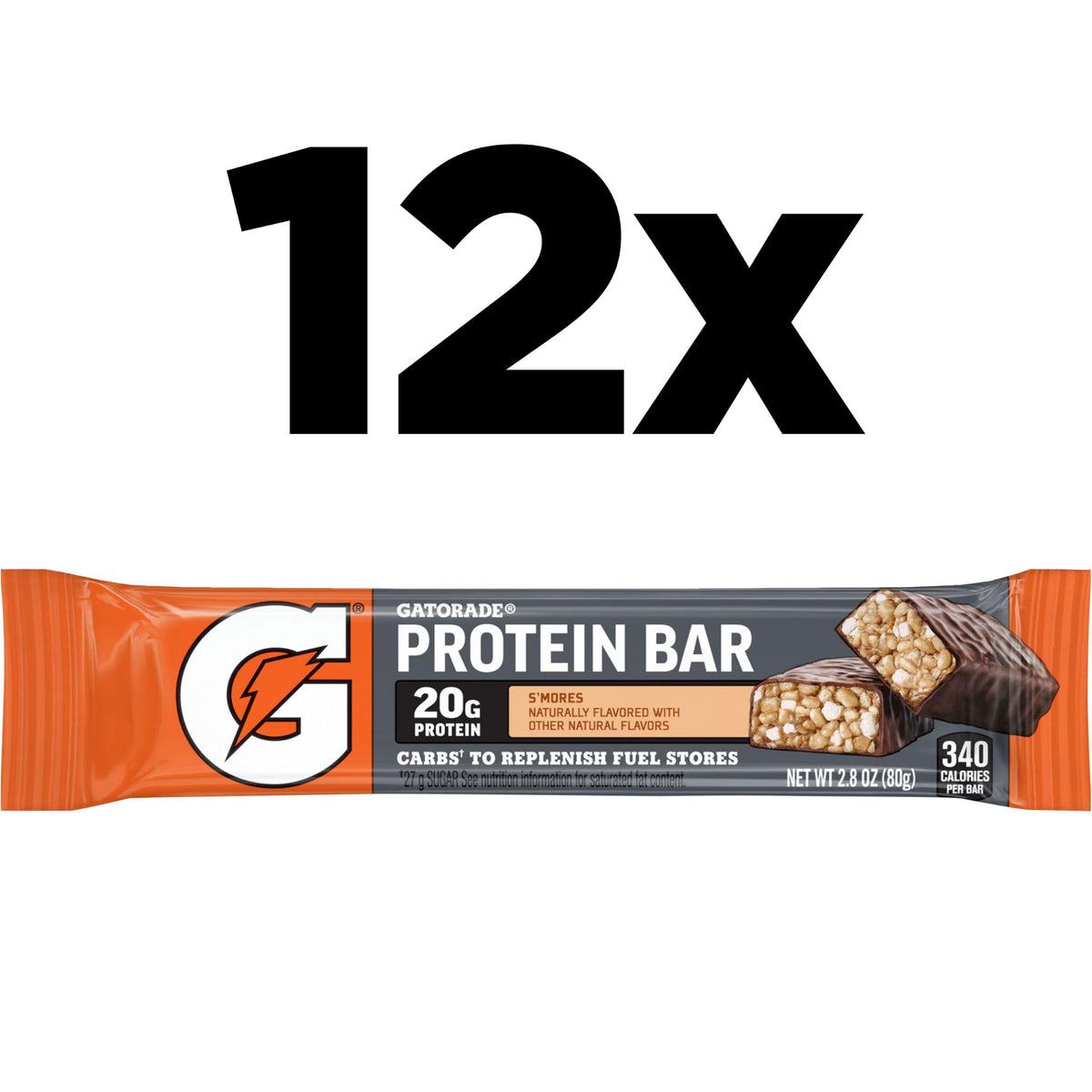 Gatorade Protein Bars S'mores 20g Whey Protein - 12 Pack - image 3