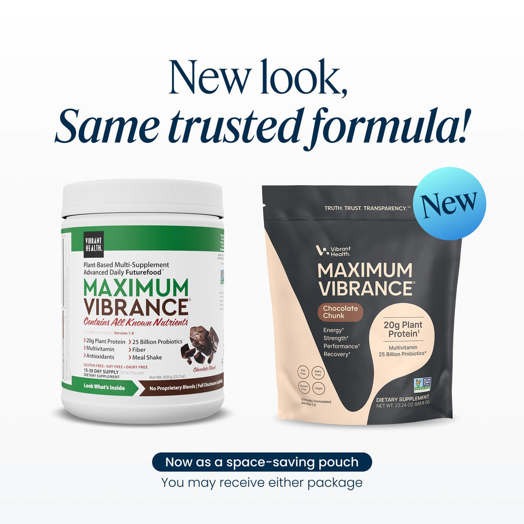 Vibrant Health Maximum Vibrance Chocolate Multi-Supplement Powder - 15 Servings - image 3