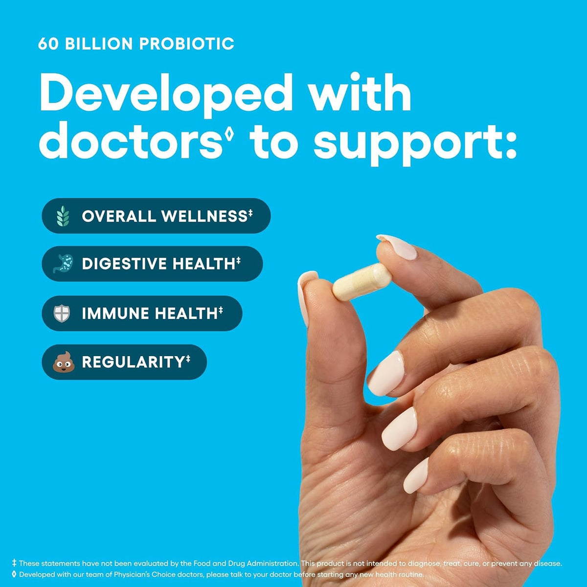 Physician's CHOICE Probiotics 60 Billion CFU 10 Strains - 30 Capsules - image 4