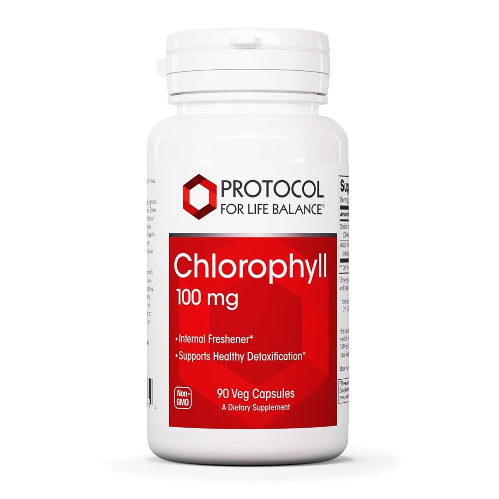PROTOCOL FOR LIFE BALANCE Chlorophyll, Detox Cleanse, 90 Veg Caps