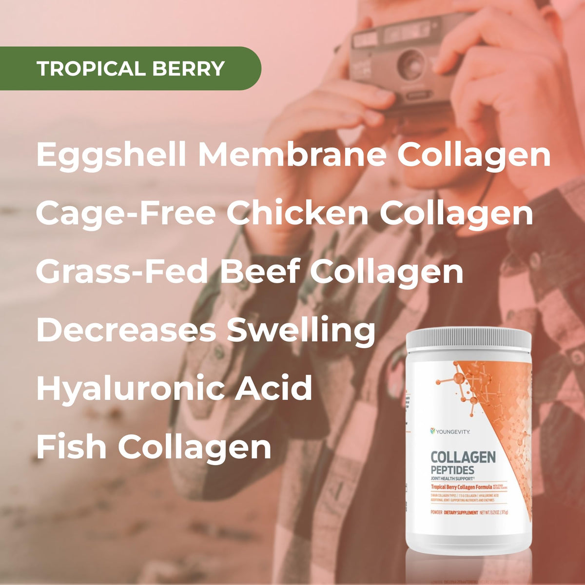 Youngevity Collagen Peptides Protein Powder with Vitamin C - image 4