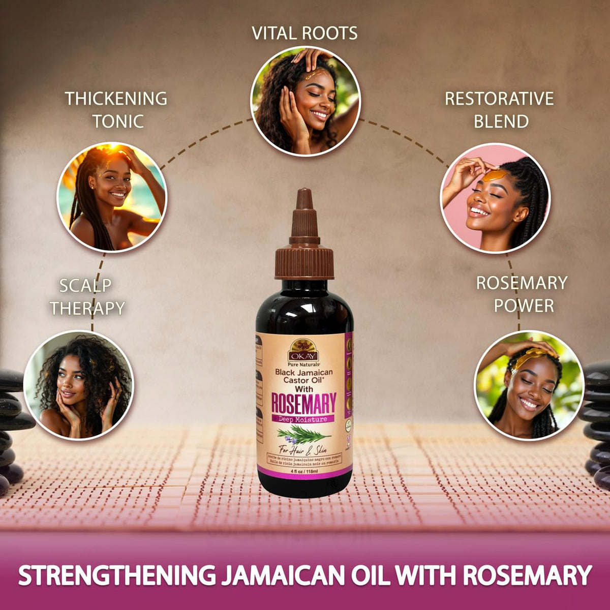 OKAY Pure Naturals Black Jamaican Castor Oil with Rosemary - 4 oz - image 5