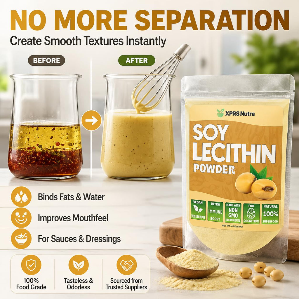 XPRS Nutra Soy Lecithin Granules or Powder - Non GMO - Lecitina de