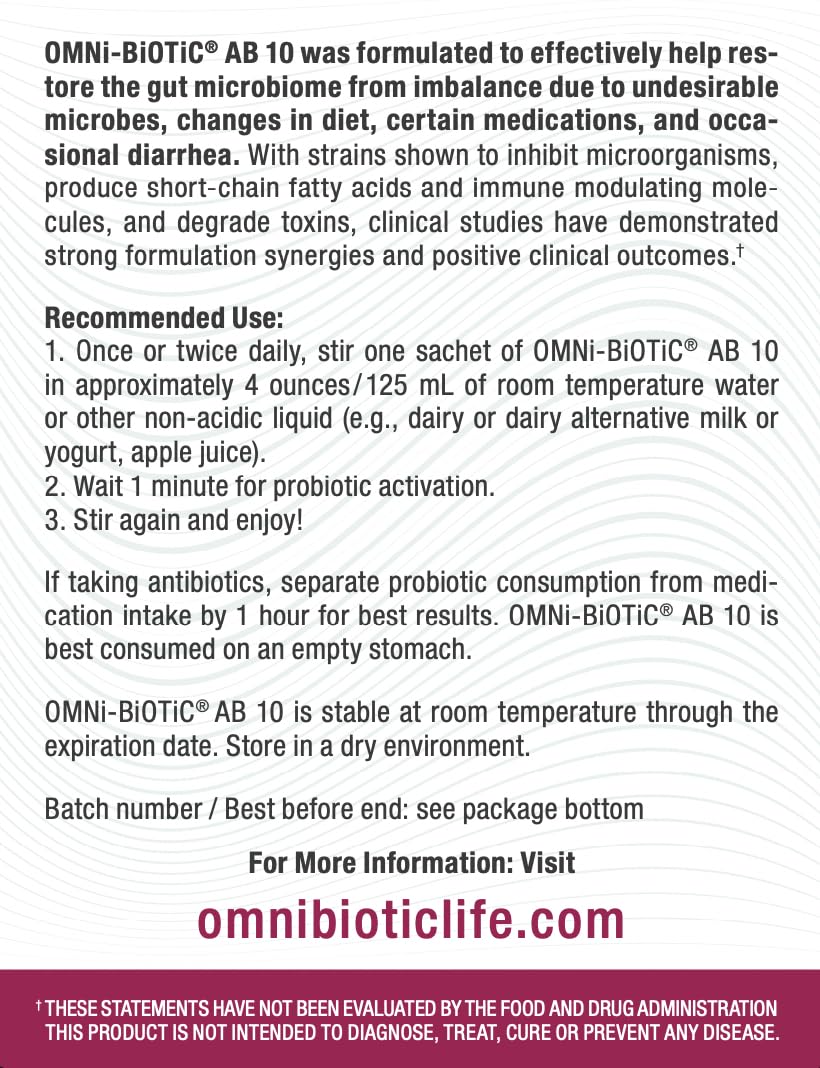 OMNi BiOTiC AB 10 Probiotic Powder for Gut Restore - 5.3 oz - image 4