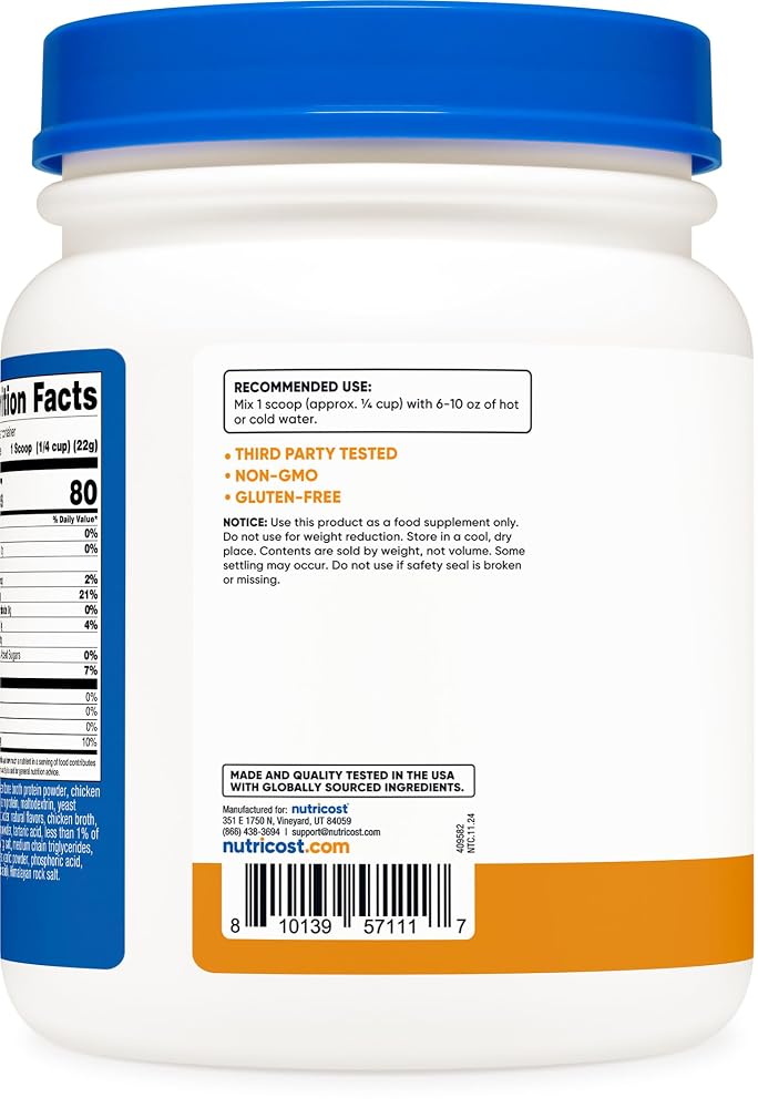 Nutricost Chicken Bone Broth Protein Powder - 20 Servings - image 3