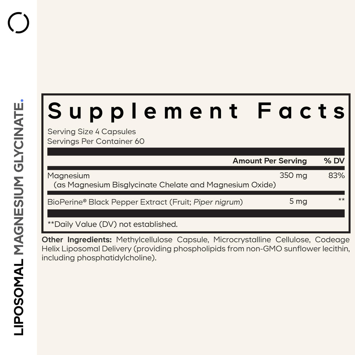 Codeage Liposomal Magnesium Glycinate - 240 Capsules - image 2