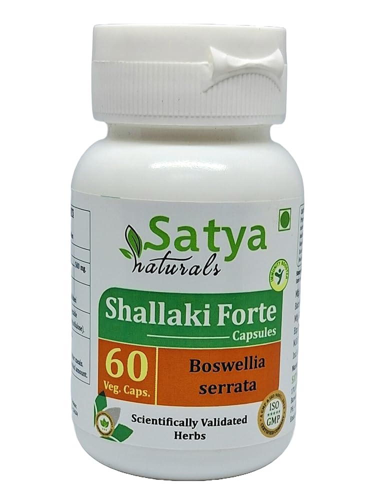 Satya Naturals Shallaki Forte Capsules 500 mg. 60 Veg. Capsule