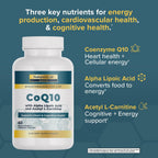 Nature's Lab CoQ10 200mg with Alpha Lipoic Acid & L-Carnitine - 60 Capsules - image 3