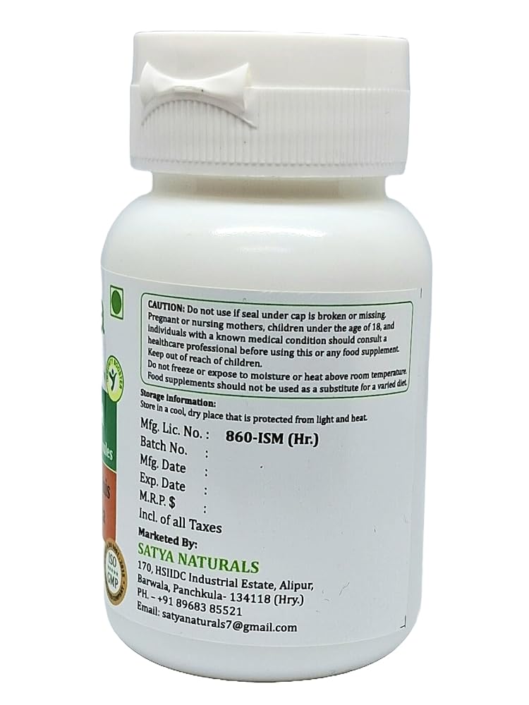 Satya Naturals Kalmegha Forte Capsules 500 mg. 60 Veg. Capsule