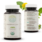 HerbEra USDA Organic Dandelion Leaf Capsules - 60 Capsules
