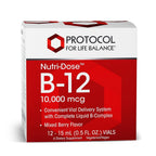 PROTOCOL FOR LIFE BALANCE Nutri-Dose B-12 10,000 mcg Liquid - 12 Packets